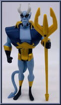 Blue Devil from Justice League Unlimited - DC Super Heroes - Purple Cards manufactured by Mattel [Loose]