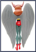 Hawkgirl from Justice League Unlimited - 10" Scale - Blue Box manufactured by Mattel [Loose]