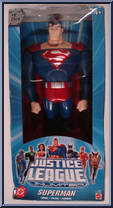 Superman (Silver Logo) from Justice League Unlimited - 10" Scale - Blue Box manufactured by Mattel [Front]