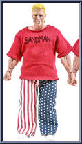 Sandman from Legends of Professional Wrestling - Yellow Cards manufactured by Figures Toy Company [Loose]