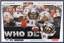 Cincinnati Bengals (Alternate Jersey) from Little People Collector - NFL manufactured by Fisher-Price [Back]