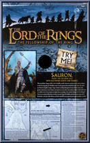 Sauron (Electronic Lights & Sounds) from Lord of the Rings - Fellowship of the Ring - Large Electronic Figures manufactured by Toy Biz [Back]
