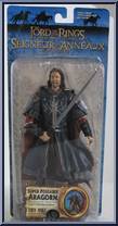 Aragorn (Super Poseable, Electronic Base) (Pelennor Fields) from Lord of the Rings - Trilogy - Return of the King - Series 4 manufactured by Toy Biz [Front]