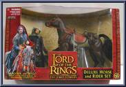 Aragorn w with Brego from Lord of the Rings - Two Towers - Deluxe Horse & Riders manufactured by Toy Biz [Front]