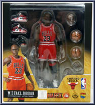 Michael Jordan (Red Jersey) from Mafex - NBA manufactured by Medicom [Front]