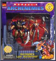 Wolverine & Lady Deathstrike (Archenemies) from Marvel - Limited Editions manufactured by Toy Biz [Front]