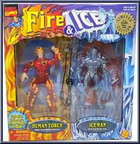 Fire & Ice: Human Torch & Iceman Action Figure