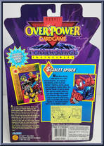 Scarlet Spider from Marvel - Overpower manufactured by Toy Biz [Back]