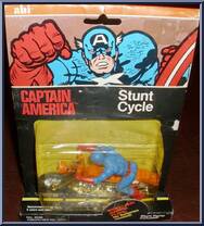 Captain America Stunt Cycle from Marvel - Basic Series manufactured by AHI [Front]