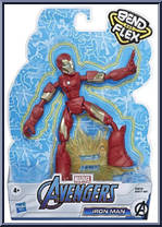 Iron Man from Marvel - Bend and Flex - Basic Series manufactured by Hasbro [Front]
