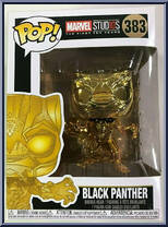 Black Panther (Gold Chrome) from Marvel - Marvel Stud10s Pop! manufactured by Funko [Front]