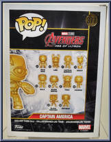 Captain America (Gold Chrome) from Marvel - Marvel Stud10s Pop! manufactured by Funko [Back]