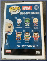 Spider-Gwen (Unmasked) from Marvel - Marvel Universe Pop! manufactured by Funko [Back]