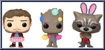 Star-Lord / Groot / Rocket (Easter) from Marvel - Pocket Pop! manufactured by Funko [Loose]