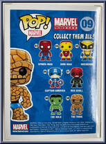 Thing (Metallic / Blue Eyes) from Marvel - Marvel Universe Pop! manufactured by Funko [Back]