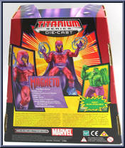 Magneto (Display Case) from Marvel - Marvel Legends - Titanium Series (Die-Cast) manufactured by Galoob [Back]