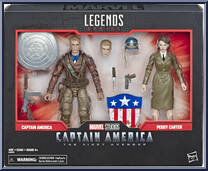 Captain America / Peggy Carter from Marvel Legends - 80th Anniversary Series - Exclusives manufactured by Hasbro [Front]