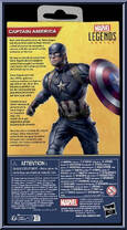 Captain America from Marvel Legends - Infinite Series - Avengers - Endgame manufactured by Hasbro [Back]