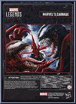 Carnage (Let There Be Carnage) from Marvel Legends - Infinite Series - Exclusives manufactured by Hasbro [Back]