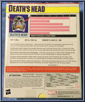 Death's Head from Marvel Legends - Infinite Series - Exclusives manufactured by Hasbro [Back]
