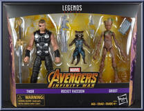 Thor / Rocket Raccoon / Teen Groot from Marvel Legends - Infinite Series - Exclusives manufactured by Hasbro [Front]