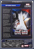 Spider-Man from Marvel Legends - Infinity Saga - Captain America - Civil War manufactured by Hasbro [Back]
