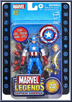 Captain America from Marvel Legends - Retro - 6" Scale manufactured by Hasbro [Front]