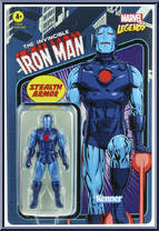 Iron Man (Stealth Armor) from Marvel Legends - Retro - Basic Series manufactured by Hasbro [Front]