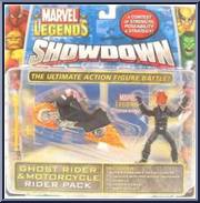 Ghost Rider & Motorcycle from Marvel Legends Showdown - Riders Booster Packs manufactured by Toy Biz [Front]