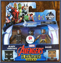 Black Panther / Shuri from Marvel Minimates - Walgreens - Wave 11 manufactured by Diamond Select [Front]