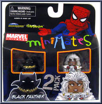 Black Panther / Storm (90s) from Marvel Minimates - Wave 29 manufactured by Diamond Select [Front]