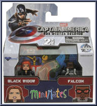 Black Widow / Falcon from Marvel Minimates - Wave 55 - Captain America: The Winter Soldier manufactured by Diamond Select [Front]