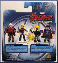 Crimson Widow / Dracula from Marvel Minimates - Walgreens - Wave 10 manufactured by Diamond Select [Back]