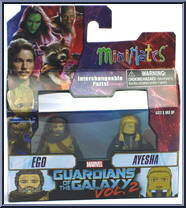 Ego / Ayesha from Marvel Minimates - Wave 71 - Guardians of the Galaxy Vol 2 manufactured by Diamond Select [Front]