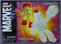 Firestar / Iceman from Marvel Minimates - Wave 11 manufactured by Diamond Select [Front]