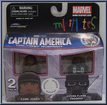 Gabe Jones / HYDRA Flame Trooper from Marvel Minimates - Toys R Us 2-Packs - Captain America: The First Avenger - Series 1 manufactured by Diamond Select [Front]