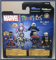 Gwenpool / Black Cat from Marvel Minimates - Toys R Us 2-Packs - Wave 24 manufactured by Diamond Select [Back]