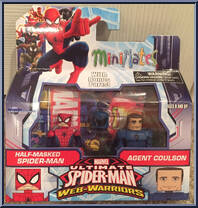 Half-Masked Spider-Man / Agent Coulson from Marvel Minimates - Walgreens - Wave  1.5 manufactured by Diamond Select [Front]