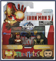 Iron Man Mark 42 / Mandarin from Marvel Minimates - Wave 49 - Iron Man 3 manufactured by Diamond Select [Front]