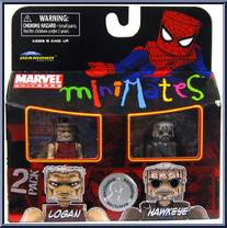 Logan / Hawkeye from Marvel Minimates - Toys R Us 2-Packs - Wave  5 manufactured by Diamond Select [Front]