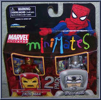 Neo Classic Iron Man / Stilt Man from Marvel Minimates - Toys R Us 2-Packs - Wave  7 manufactured by Diamond Select [Front]