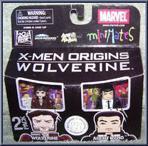 Origins Wolverine / Agent Zero from Marvel Minimates - Toys R Us 2-Packs - X-Men Origins: Wolverine - Series 1 manufactured by Diamond Select [Front]