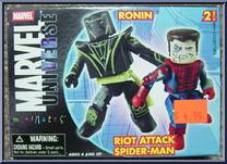 Ronin / Riot Attack Spider-Man from Marvel Minimates - Wave 12 - New Avengers manufactured by Diamond Select [Front]