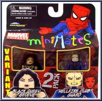 Selene (Black Queen) / Hellfire Club Guard from Marvel Minimates - Wave 34 manufactured by Diamond Select [Front]