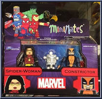 Spider-Woman / Constrictor from Marvel Minimates - Wave 80 manufactured by Diamond Select [Front]