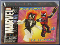 Spider-Woman II / Spider-Carnage from Marvel Minimates - Wave 10 manufactured by Diamond Select [Front]