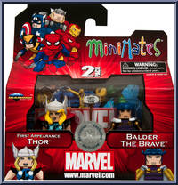 First Appearance Thor / Balder the Brave from Marvel Minimates - Toys R Us 2-Packs - Wave 12 manufactured by Diamond Select [Front]