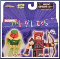 Vision / Hawkeye from Marvel Minimates - Wave 20 manufactured by Diamond Select [Front]