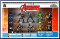 10-Pack from Marvel - Nano MetalFigs - Avengers manufactured by Jada Toys [Front]