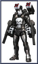 Punisher from Marvel - Fighting Armor manufactured by Sentinel [Loose]